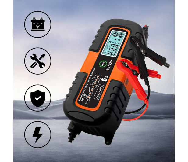 Zenwire Ładowarka Akumulatorów Samochodowych AGM 6V 12V JMD-6 - 1604683 - zdjęcie 5